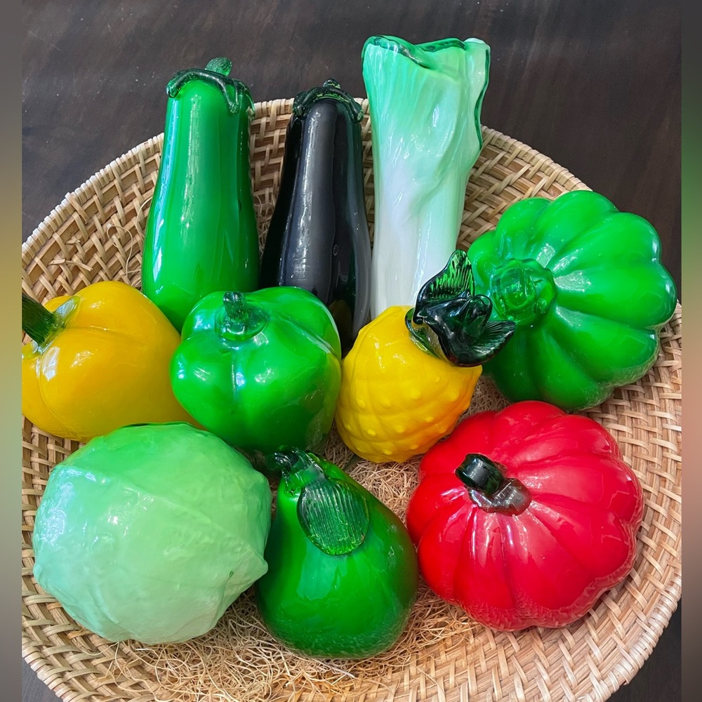 Authentic Murano Hand Blown Glass Fruit